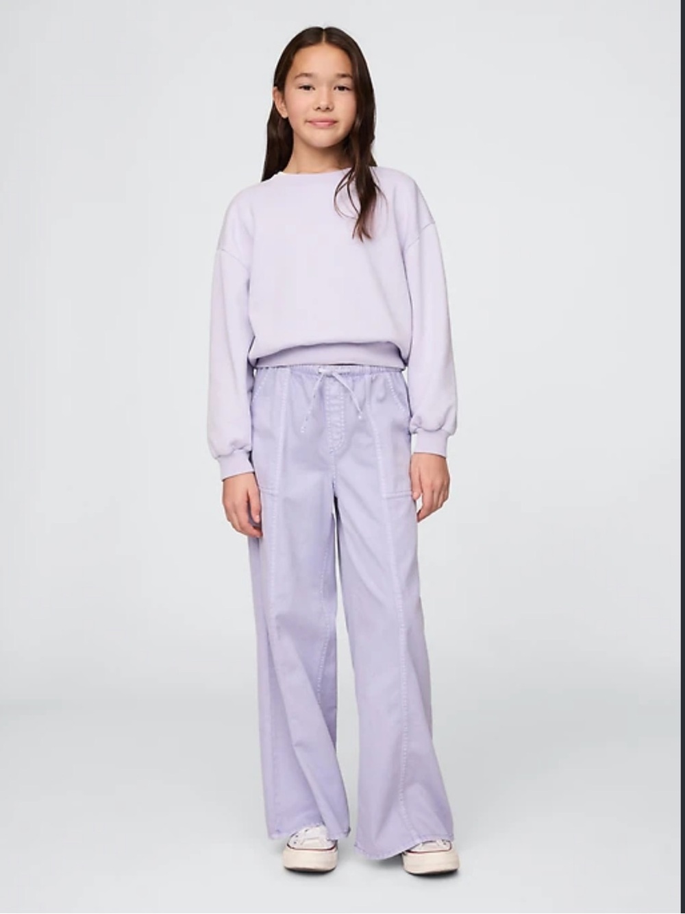 Girls' Easy Wide-Leg Utility Pants by Gap